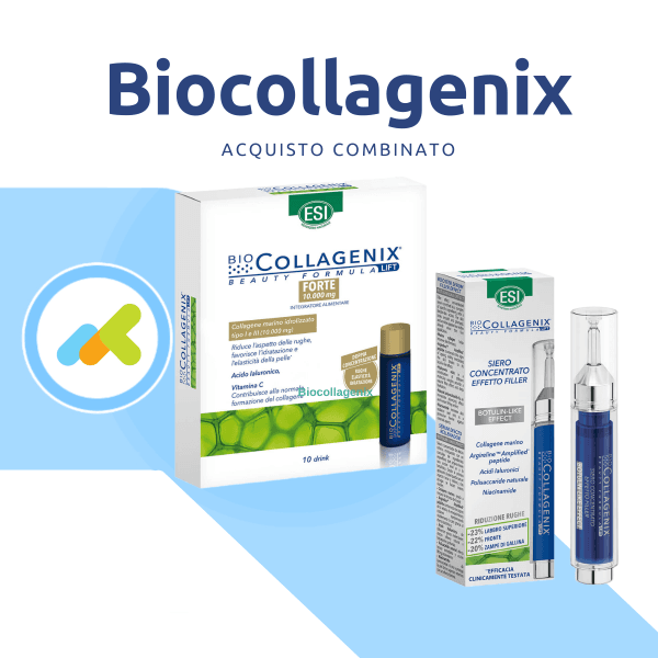 Combo Biocollagenix Anti-age: Integratore + Siero Effetto Filler | 52,90€