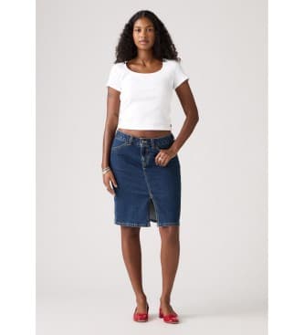Levi's per donna. 003Z6-0000 Gonna midi blu (30), Casual, Cotone, Denim