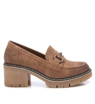 Refresh per donna. 17141701-CAMEL Mocassini 171417 cammello (37), Marrone, 5 a 8cm, Nessuno, Casual, Imitazione cuoio, Classico