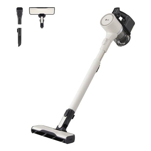 LG CordZero A9K Lite, Aspirapolvere Kompressor 220W, 60 min, 1 spazzola + 2 accessori, Filtro 5 strati, Wi-Fi, Beige