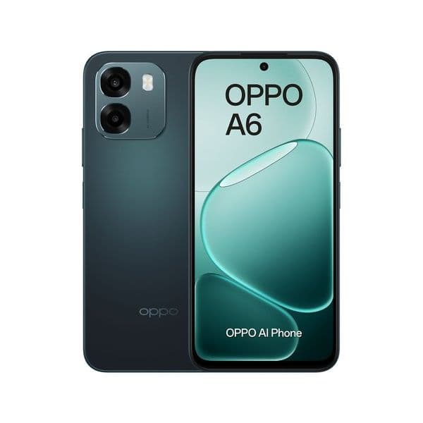 OPPO A6 AI Smartphone, doppia fotocamera 50MP+2, Selfie 8MP, Display 6.75” 120HZ IPS HD+, 6550mAh, RAM 6GB(Esp2GB/4GB/6GB)+ROM 256GB [Versione