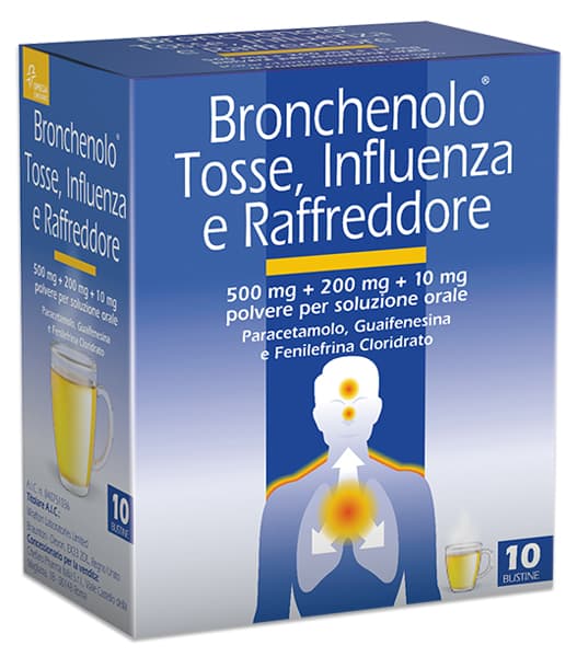 bronchenolo tosse influenza raffreddore 10 bustine
