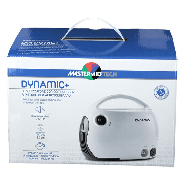 Master-aid tech dynamic+ nebulizzatore con compressore a pistone aerosol