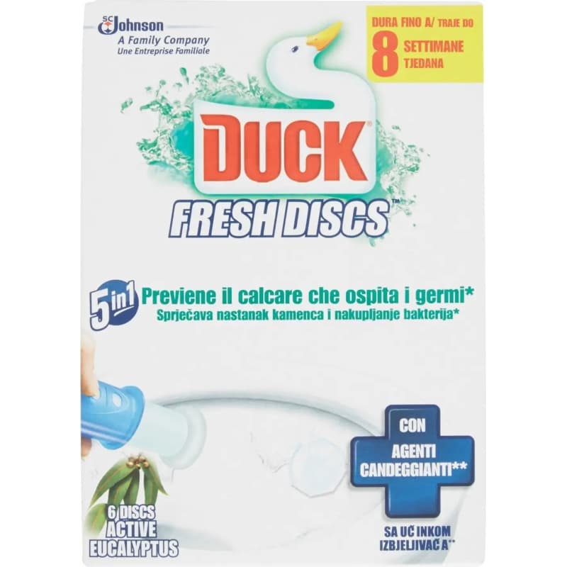 DUCK fresh discs - 6 dischetti profumati per wc active eucalyptus