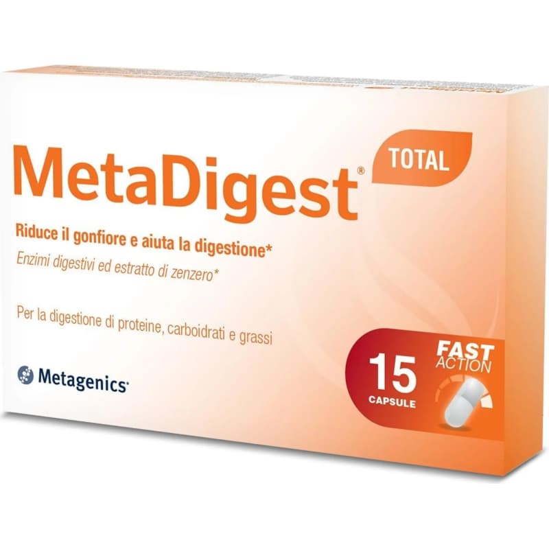Metadigest Total 15 Capsule - Integratore Per La Funzione Digestiva