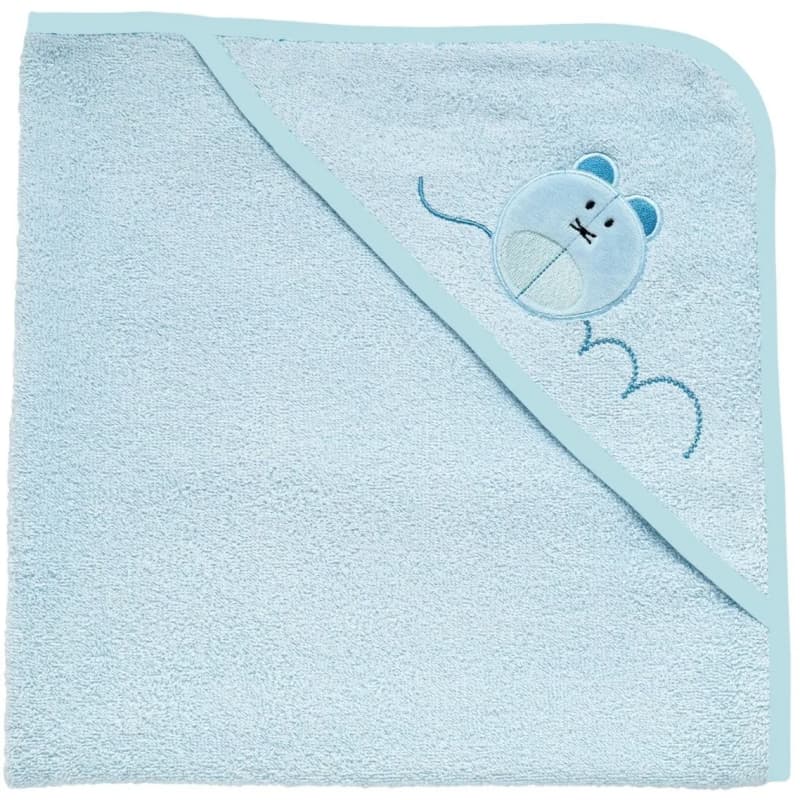 ARTSANA Chicco Accappatoio Quadrato In Cotone Con Topolino Azzurro 0M+