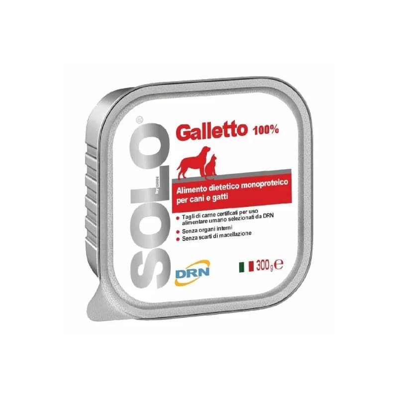 DRN Solo Galletto - Mangime Complentare Per Cani E Gatti 300 G