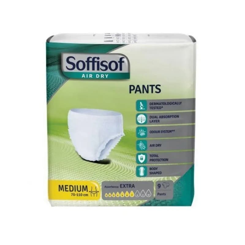 Air Dry - Pants 9 Mutandine Assorbenti Per Incontinenza Extra Taglia M