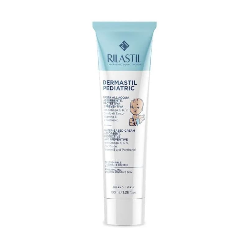 Rilastil Dermastil Pediatric - Pasta all'acqua assorbente e protettiva 100 ml