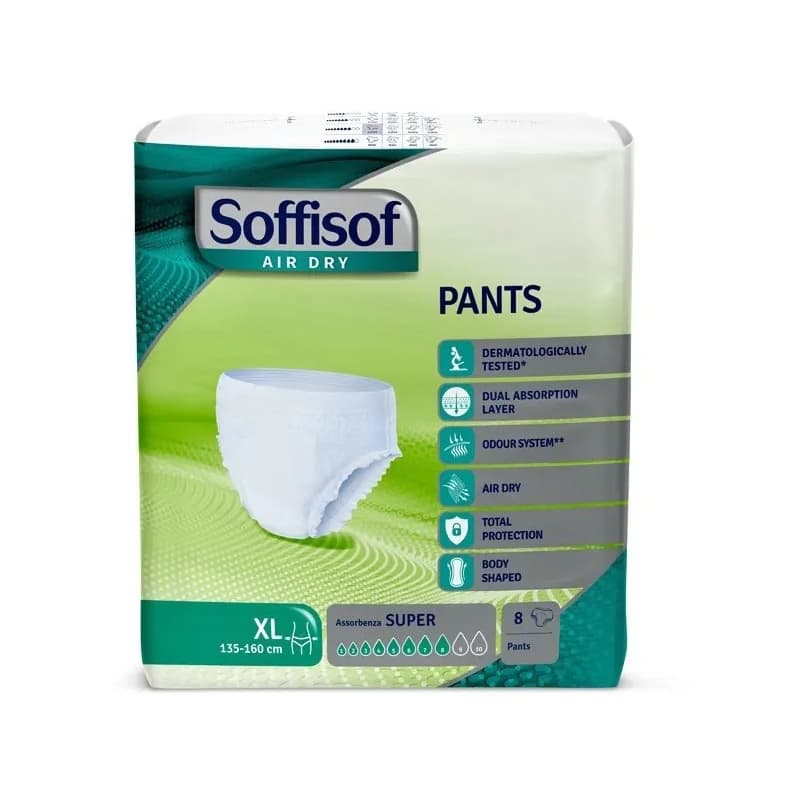 Air Dry - Pants 8 Pannoloni A Mutandina Assorbente Per Incontinenza Super Taglia XL