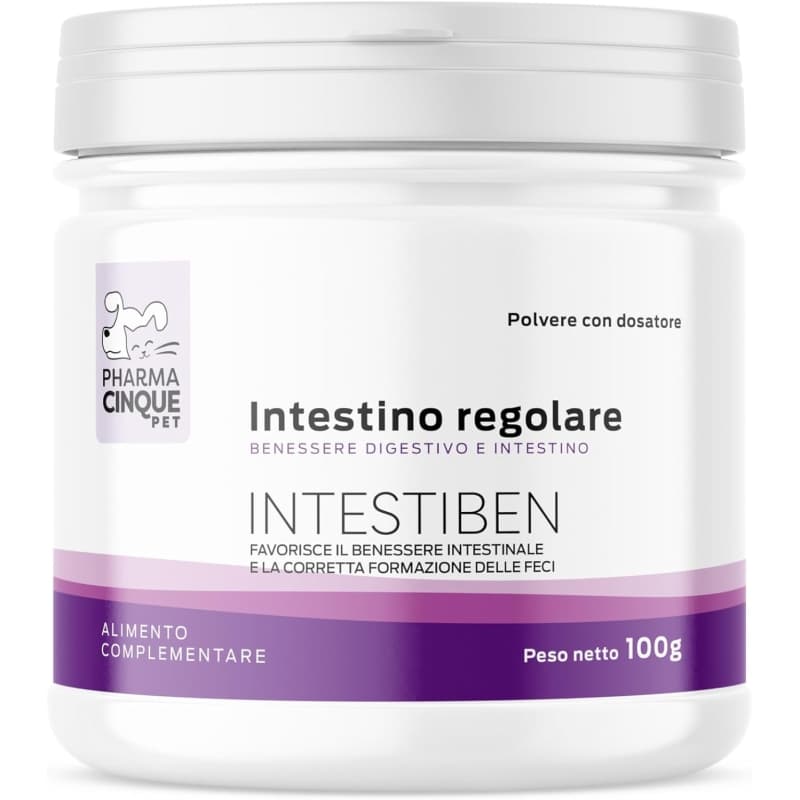 PHARMA CINQUE PET Intestiben Intestino Regolare - Alimento complementare per cani e gatti 100 gr
