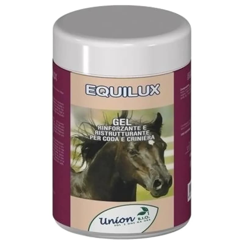 UNION BIO Equilux - Gel Rinforzante ristrutturante per coda e criniera dei cavalli 1 l