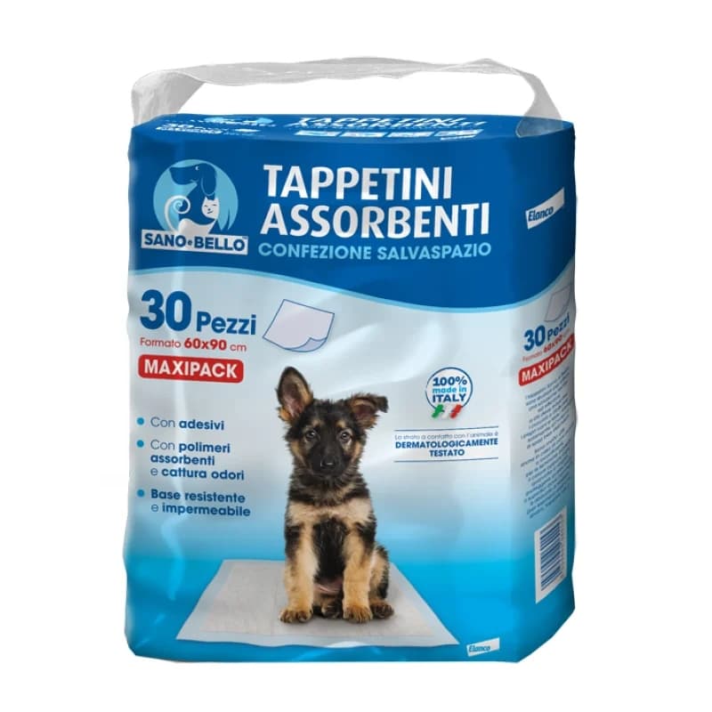 Sano E Bello - 30 Tappetini Igienici Assorbenti Per animali domestici 60x90 cm