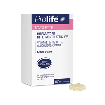 Prolife Fermenti lattici vivi + Vitamine B (24 tavolette masticabili)