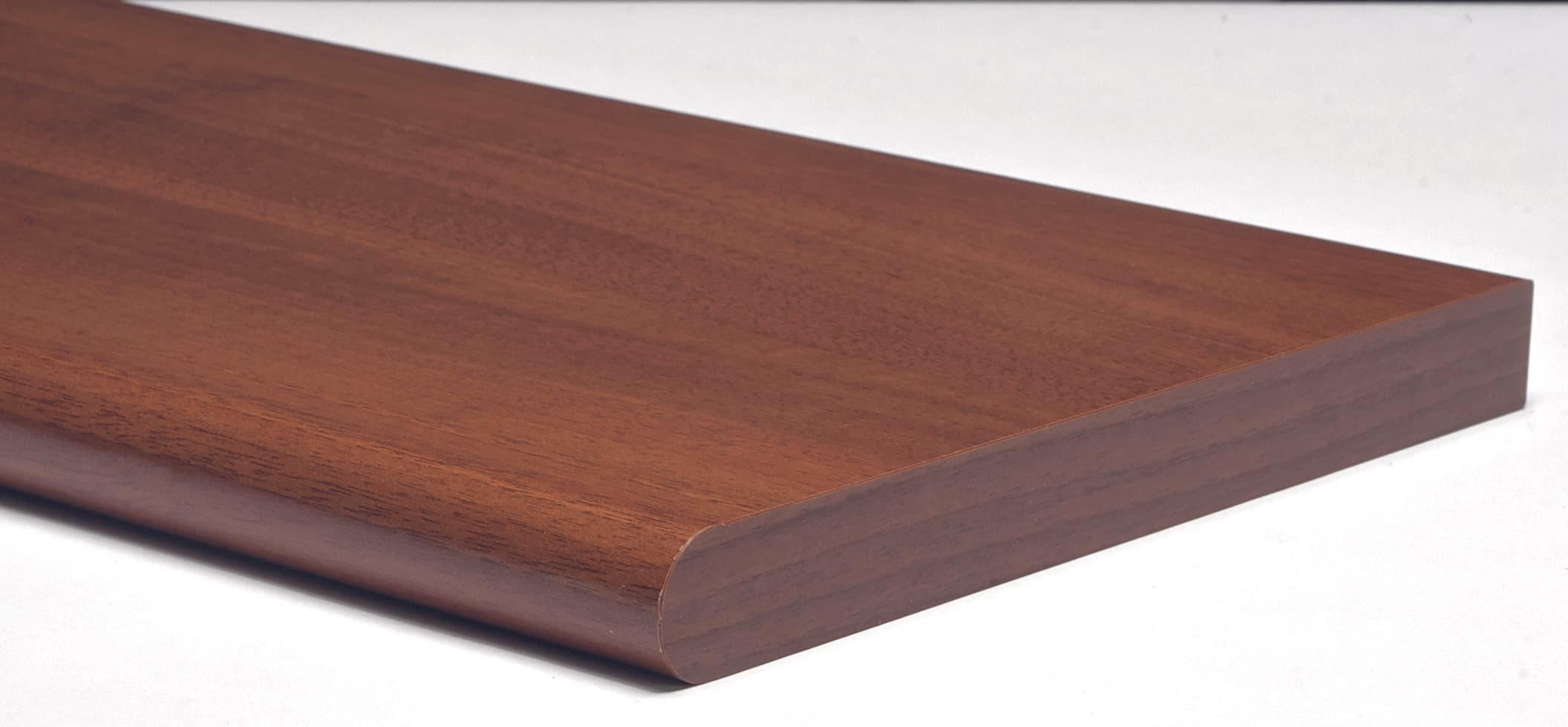 MENSOLA MURALE STONDATA Col. Noce cm. 60x25x2,5 -