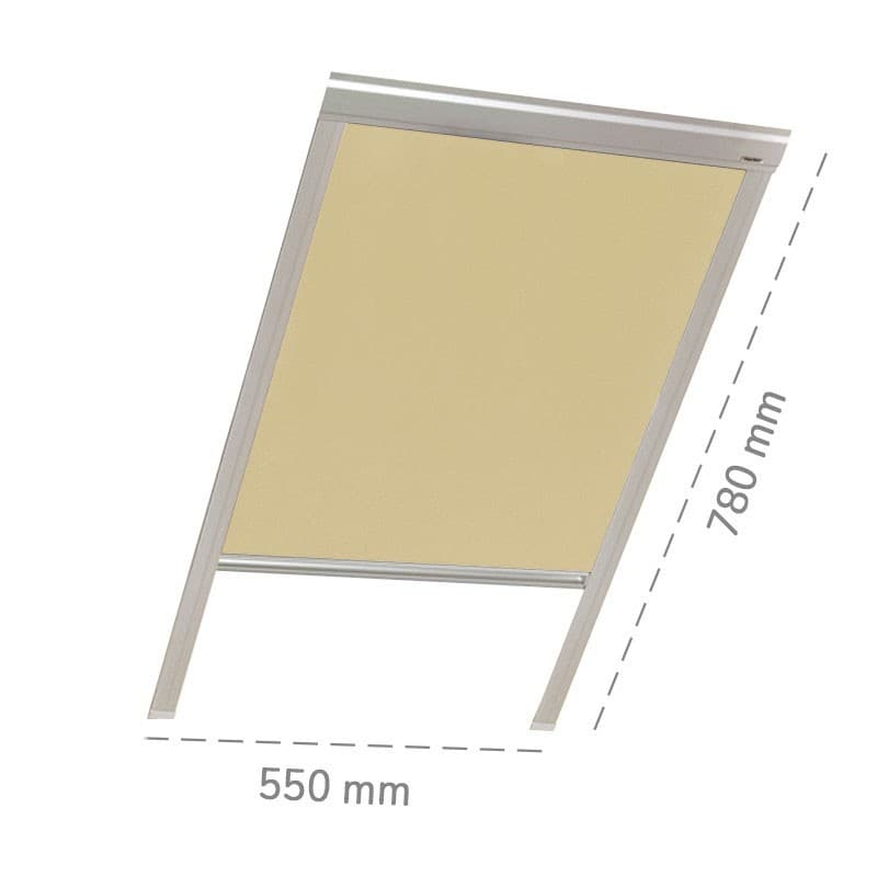Tendina oscurante interna Beige Dakota 550x780mm per lucernario DK 500V