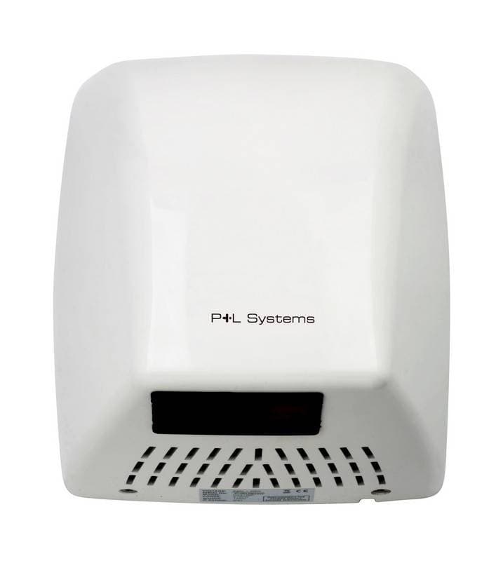 Asciugamani elettrico in ABS bianco inox L 252 mm x P 208 mm x H 273 mm