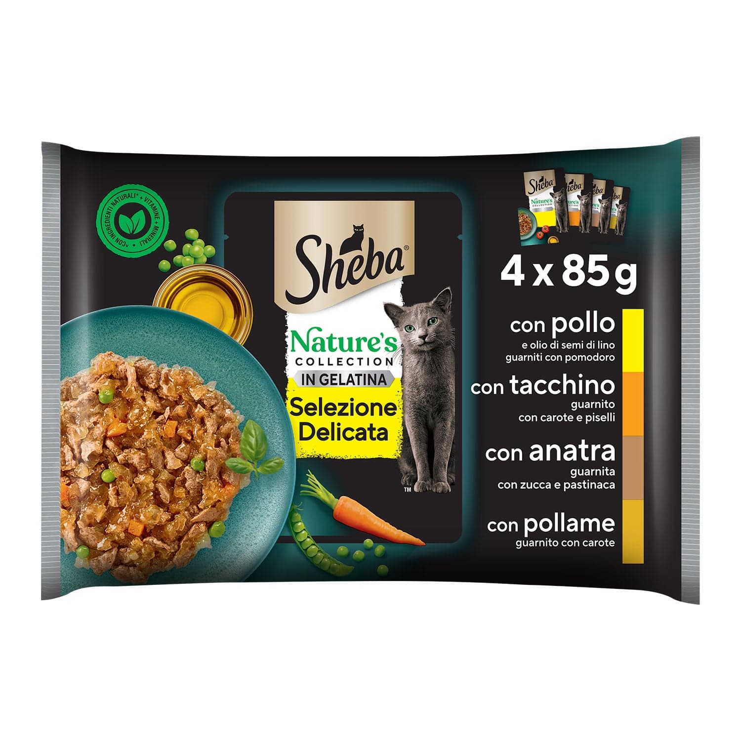 Sheba Nature's Collection Selezione Delicata in Gelatina 4 pz x 85 gr