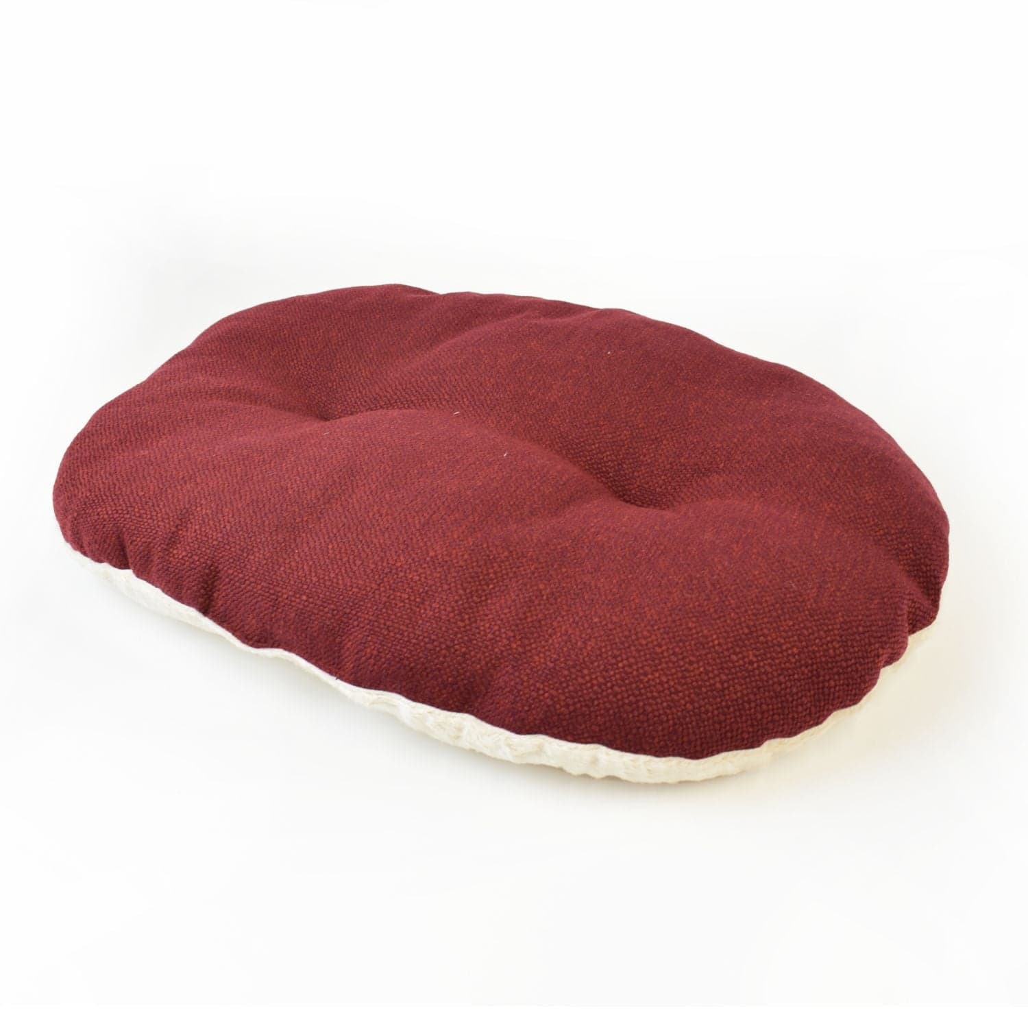 Petup Cuscino Ovale Bordeaux e Panna 65x45 cm