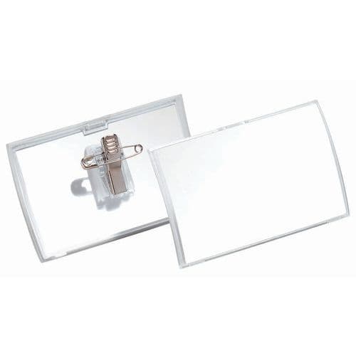 Badge A Piegatura Con Pinza E Spilla,