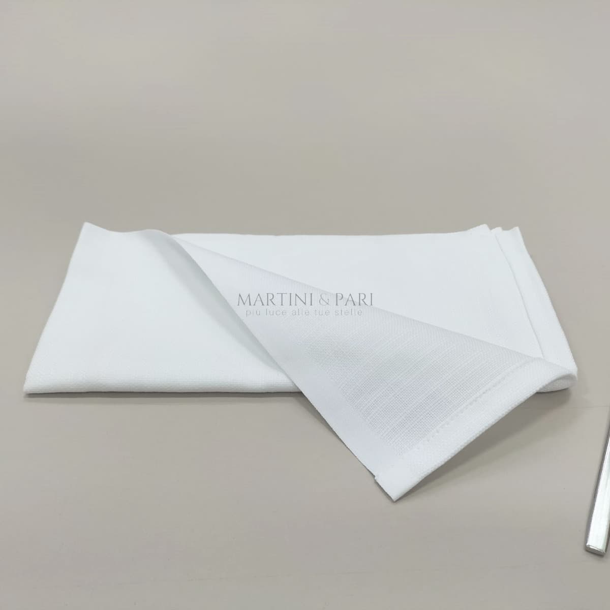 BAKERY Tovagliolo Cotone per Ristorazione 50 x 50 Bianco OEKOTEX
