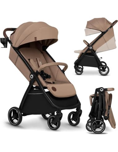 Passeggino LIONELO INGRID 6-48 Mesi Pieghevole Schienale Poggiapiedi Regolabili Beige
