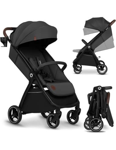 Passeggino LIONELO INGRID 6-48 Mesi Pieghevole Schienale Poggiapiedi Regolabili Grigio