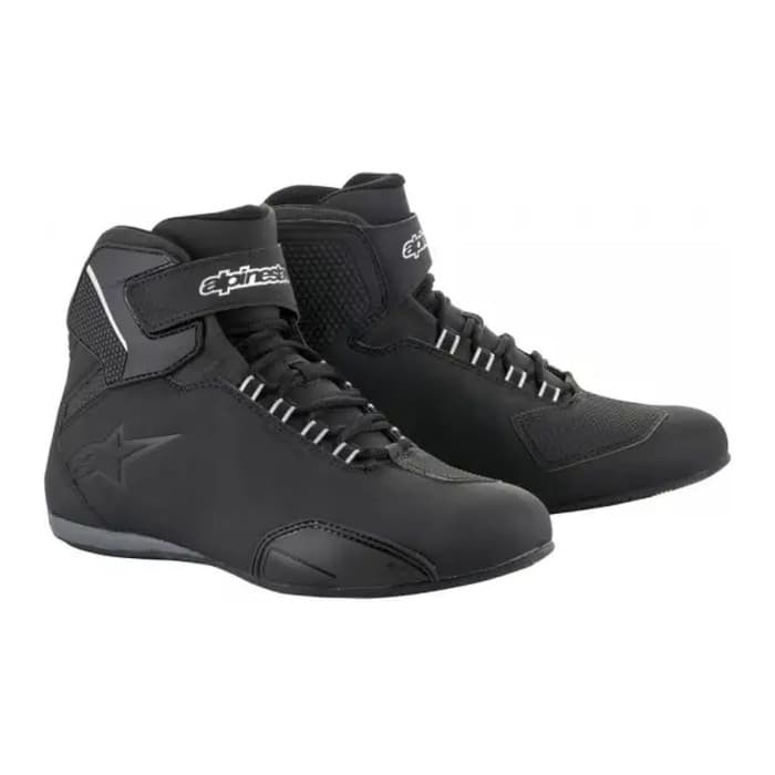 Scarpe Alpinestars Sektor Waterproof Shoe Black Mis. 46 - Scarpe Per Moto