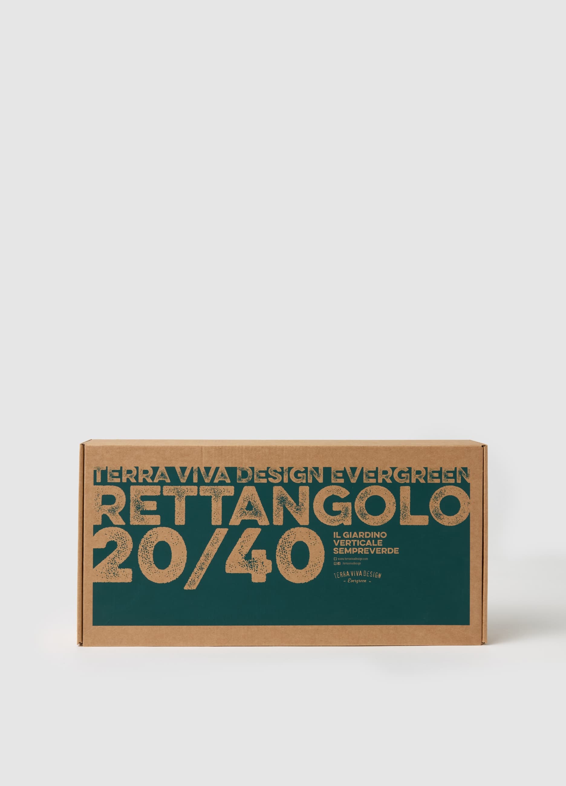 TERRAVIVADESIGN, Rettangolo Giardino Verticale Sempreverde, Unisex, Verde, Taglia: ONE SIZE