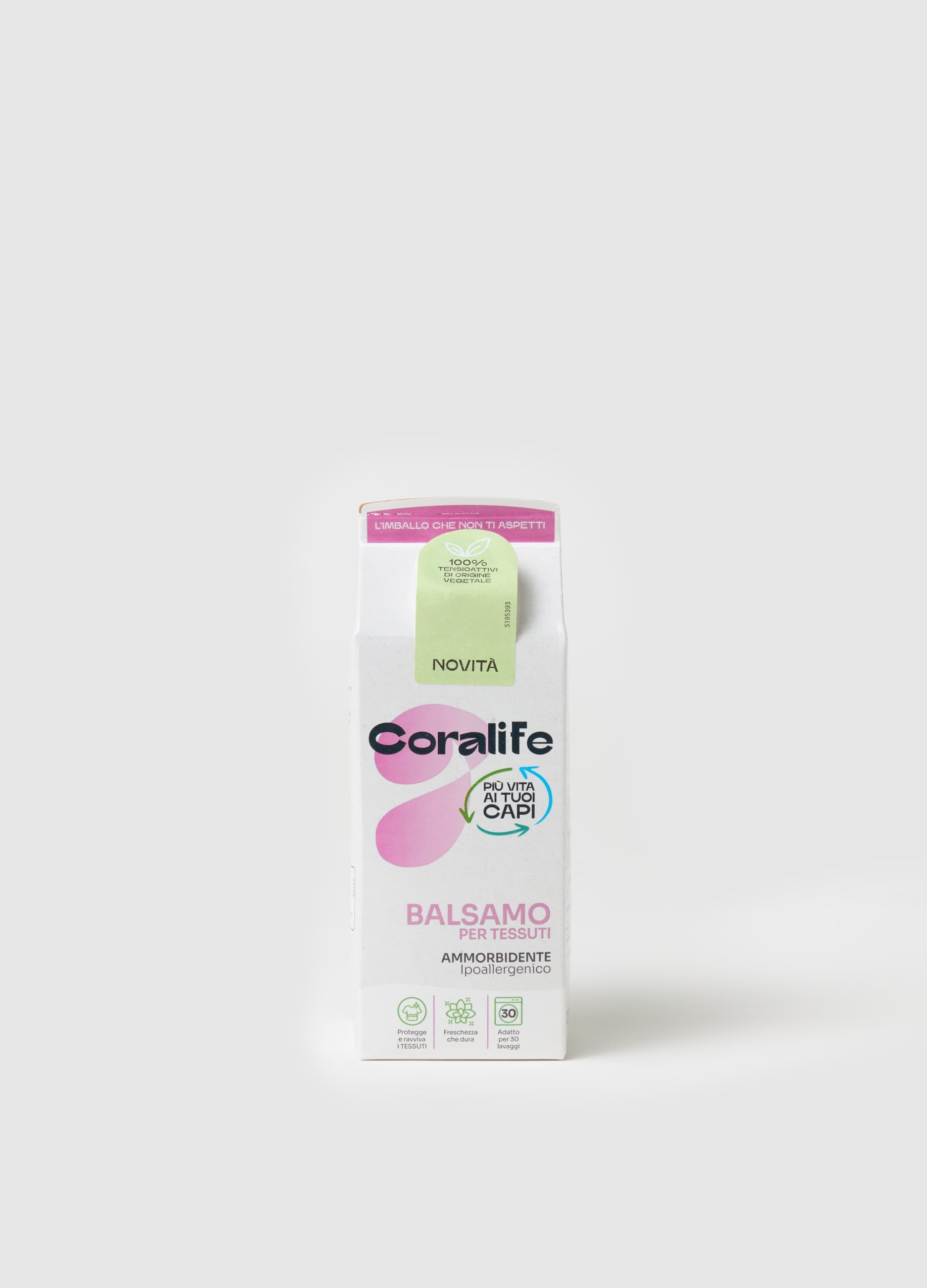 CORALIFE, Coralife Balsamo Per Tessuti 750 Ml - 30 Lavaggi, Unisex, Rosa, Taglia: FASUL