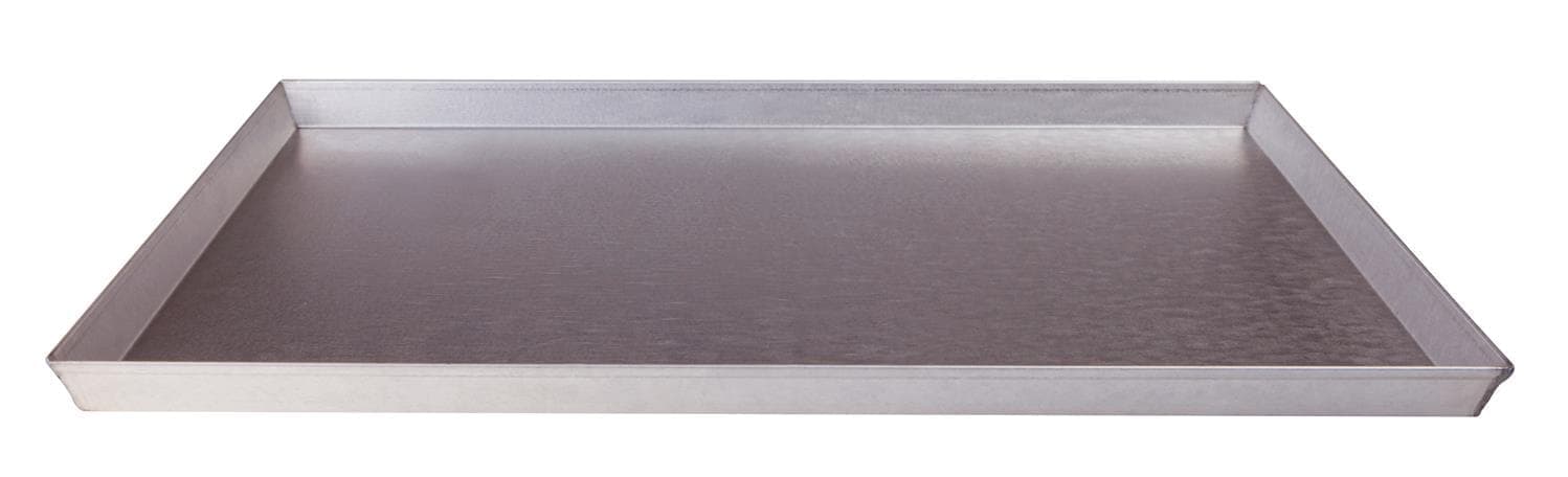 Teglia Rettangolare lamiera alluminata con bordo dritto , dim.60x40cm