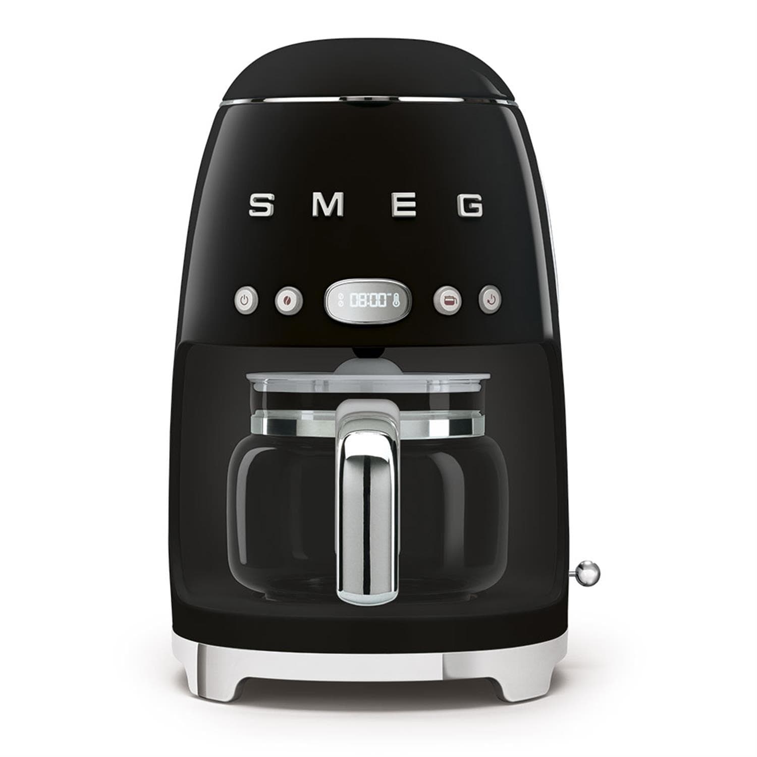 Smeg Macchina da Caffè Filtro 50's Style, nero lucido - DCF02BLEU