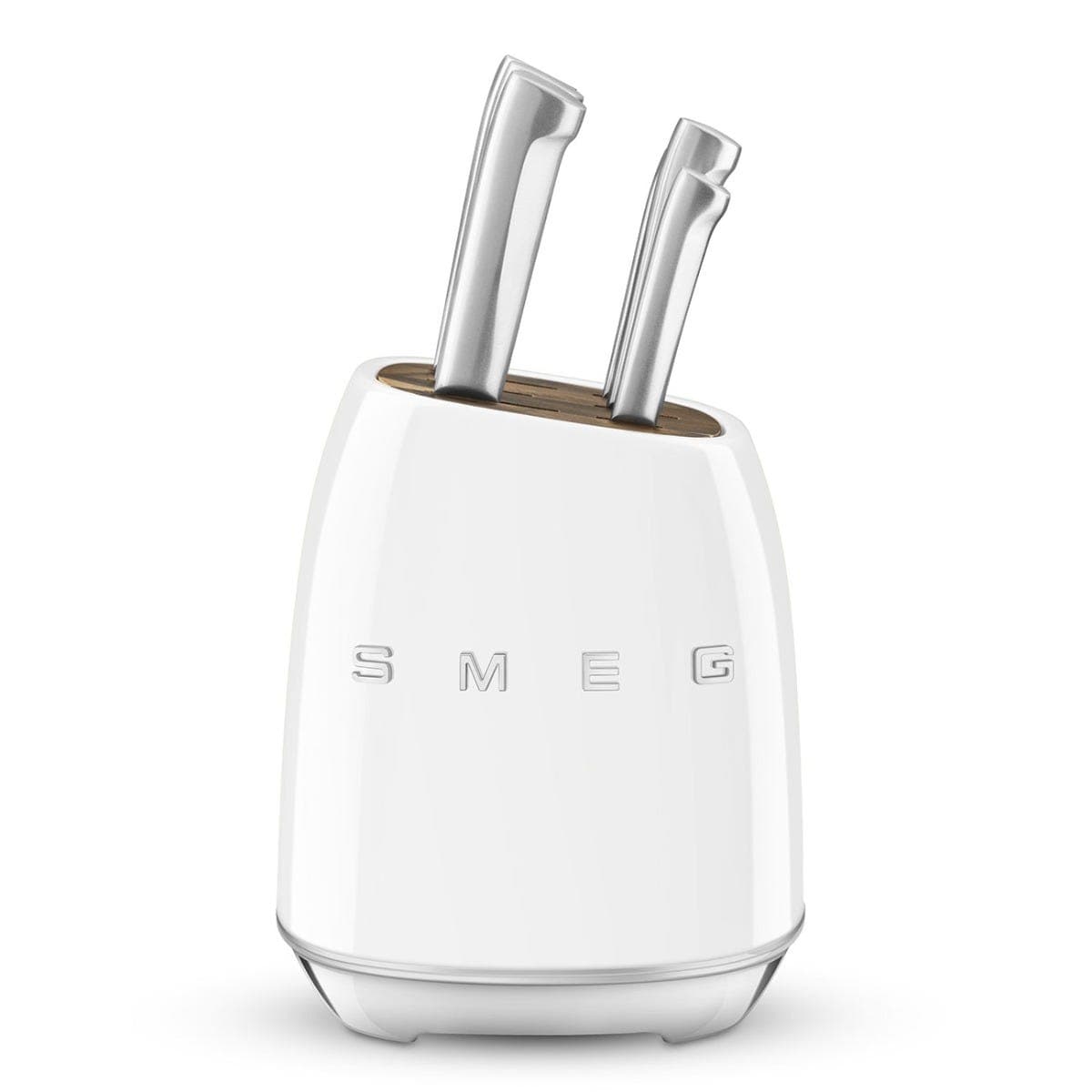 Smeg Ceppo portacoltelli + 6 esclusivi coltelli, bianco - KBSF02WH