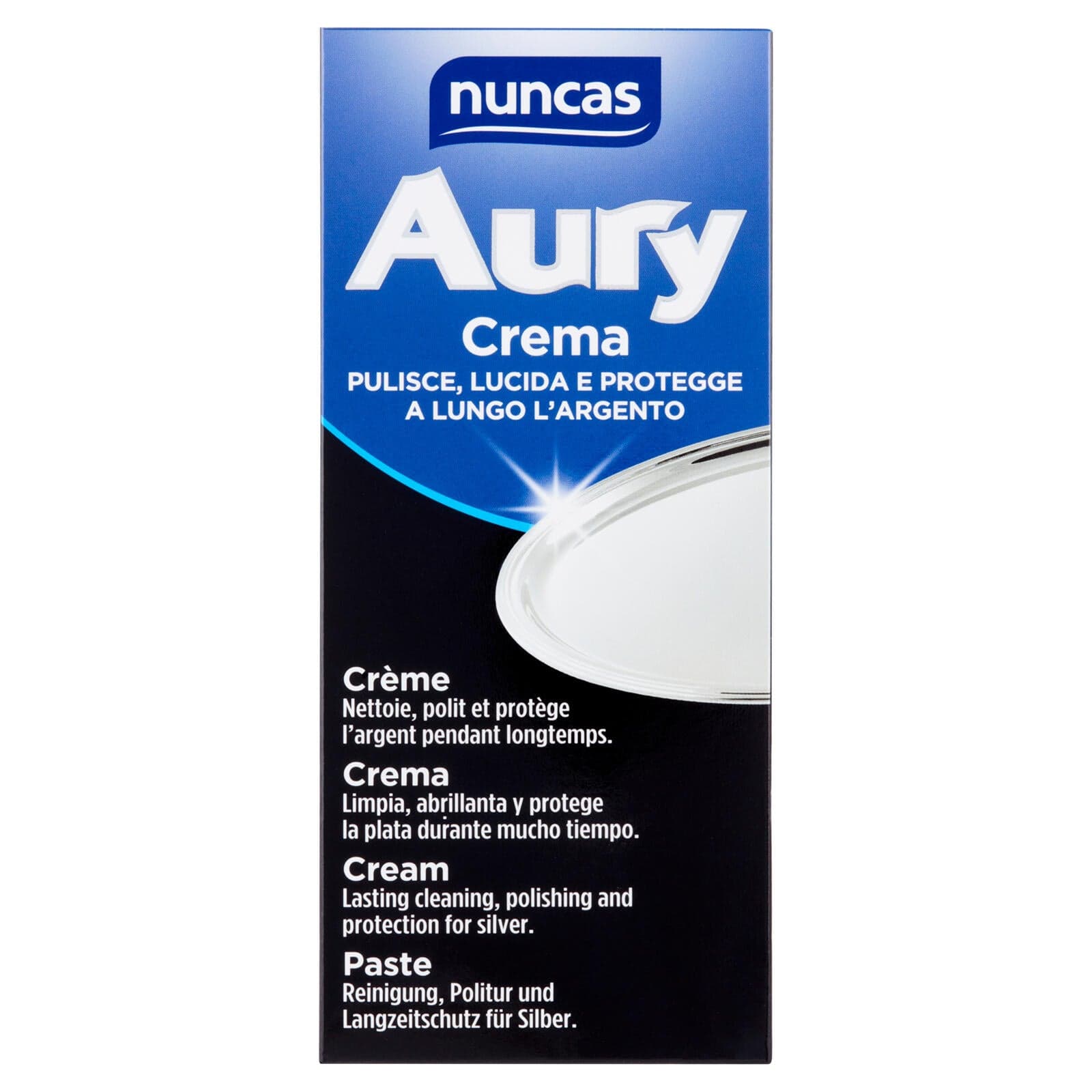 Nuncas Aury Crema Per Pulire Lucidare E Proteggere L'argento 250ml