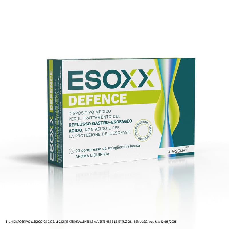 Esoxx Defence Per Reflusso E Acidità Dispositivo Medico 20 Compresse Liquirizia