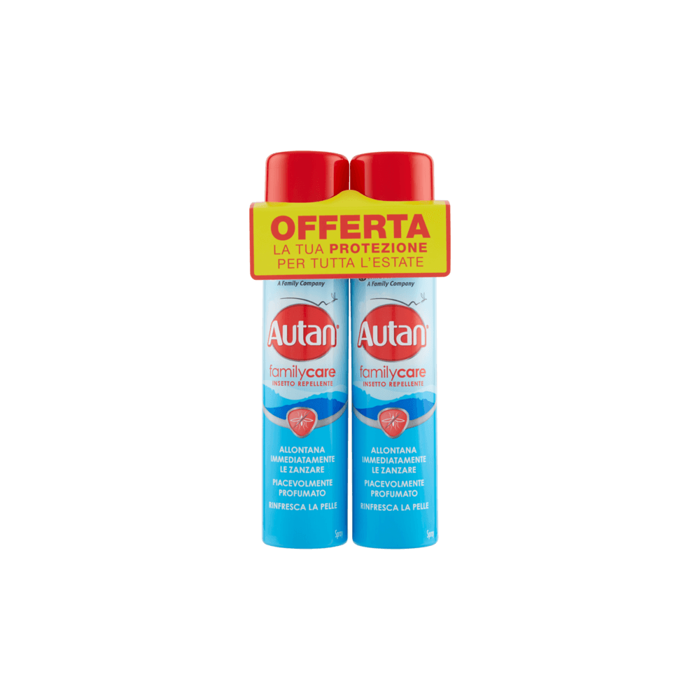 Autan Repellente Insetti Uso Esterno Spray Formato Convenienza 2 X 100ml