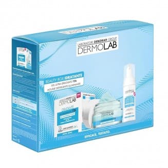 Dermolab Beauty Box Idratante Gel Viso Ultra-Idratante 72H 50 ml + Mousse Detergente Illuminante