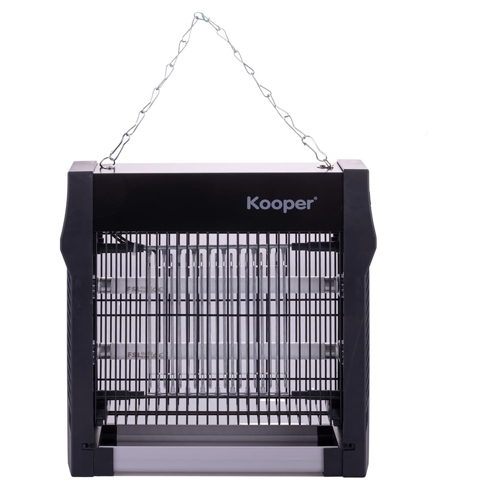 <p>Zanzariera elettrica 12 W, vano di raccolta insetti, Kooper</p>