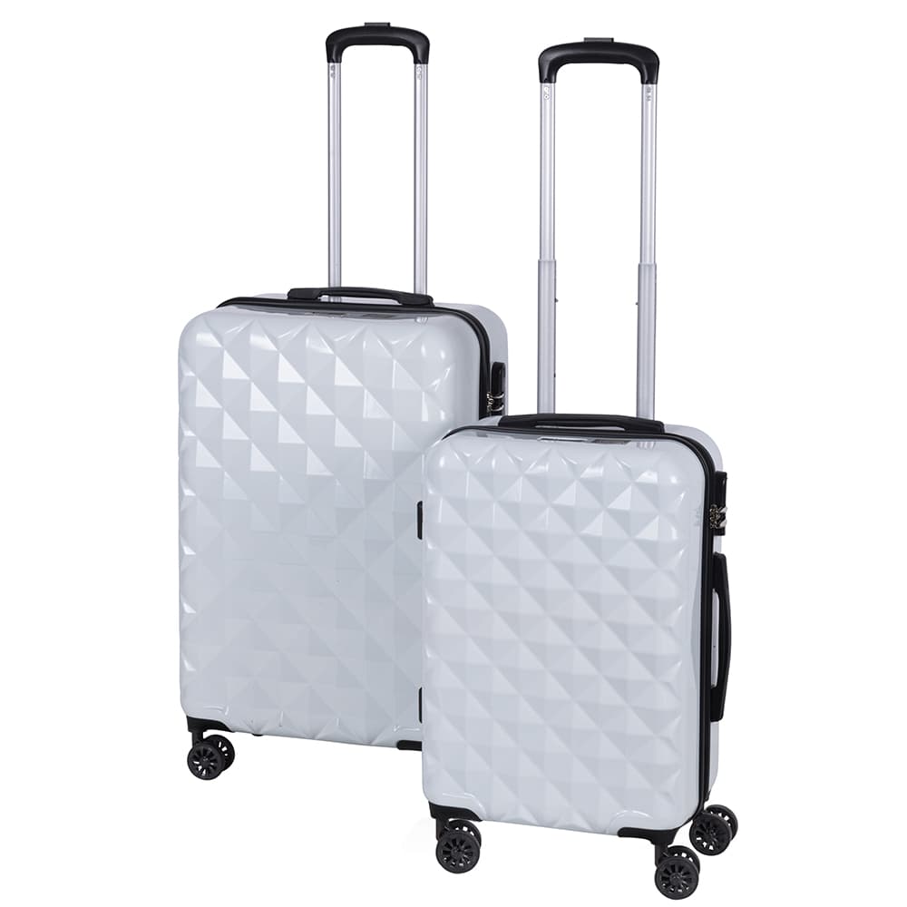 <p>Set 2 valigie bianche, Diamond</p>
