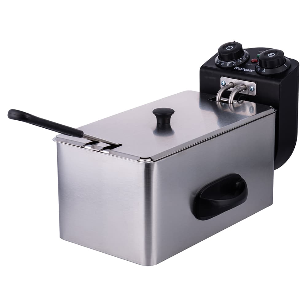 <p>Friggitrice a immersione 3L in acciaio inox 2000 W, Kooper</p>