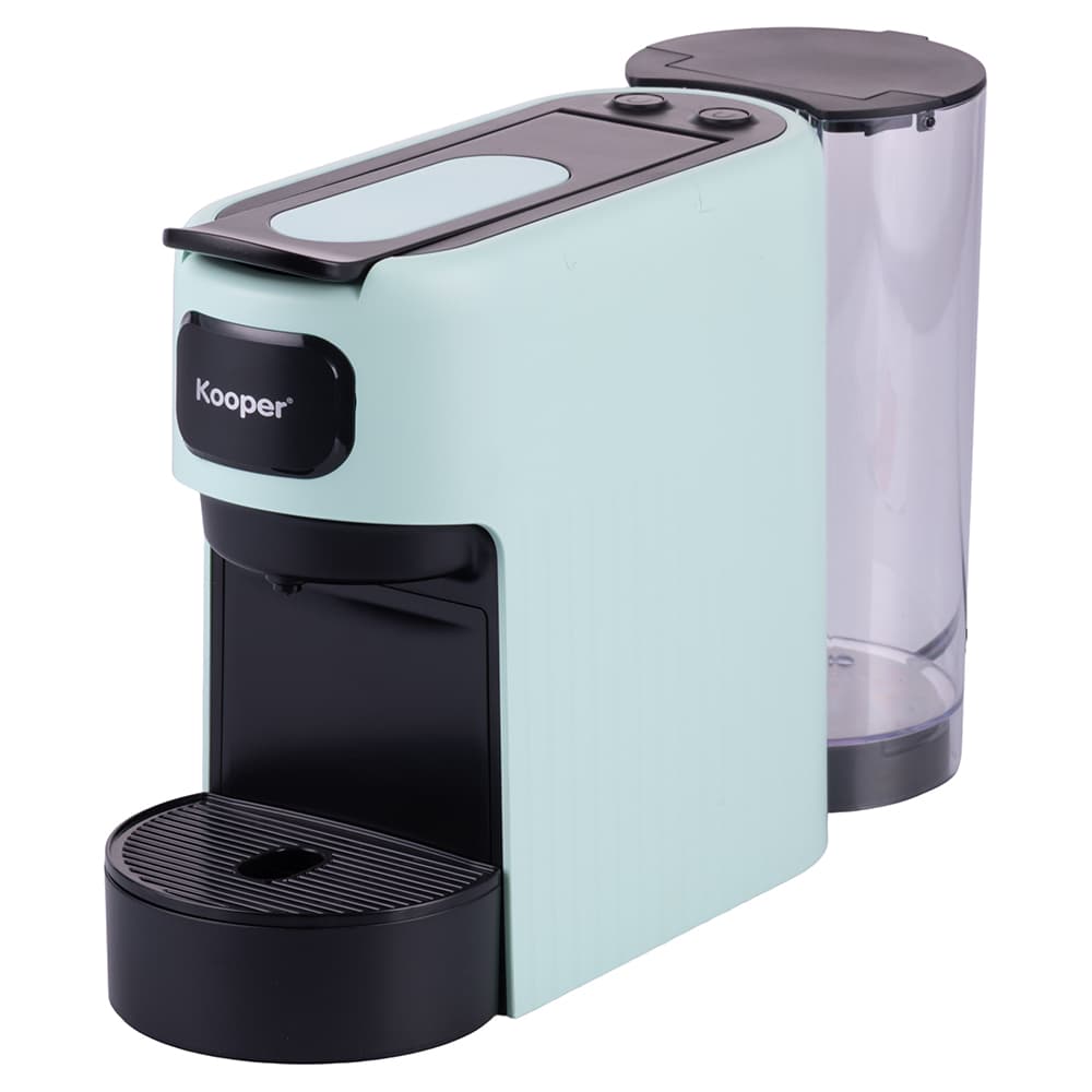 <p>Macchina caffè espresso a cialde acquamarina, 1350W, Kooper</p>