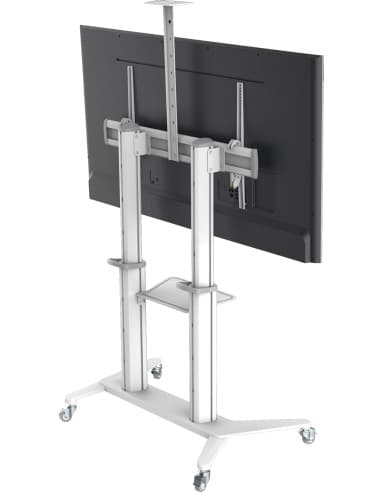 Supporto da Pavimento per TV da 70'' a 120'' Bianco