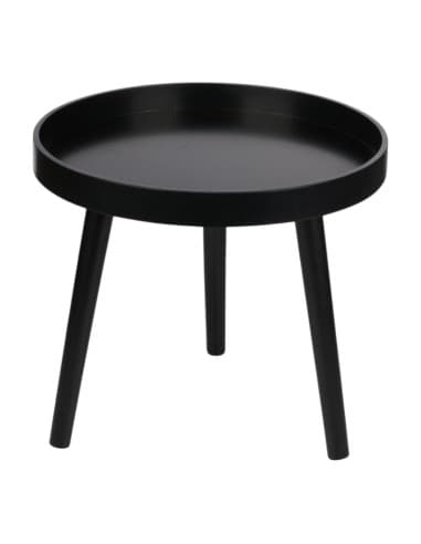 Arti Casa - Round Coffee Table for Living Room 40x36 cm (Black)