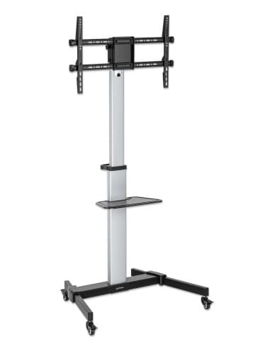 Carrello TV 37''-86'' Multimediale in Alluminio Regolabile in Altezza