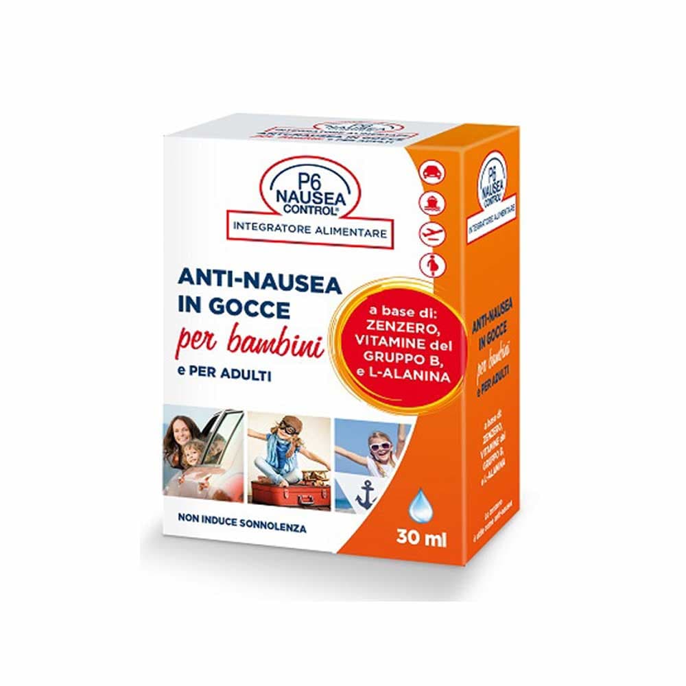 Consulteam P6 Nausea Control - Anti-Nausea in Gocce per Adulti e Bambini, 30ml