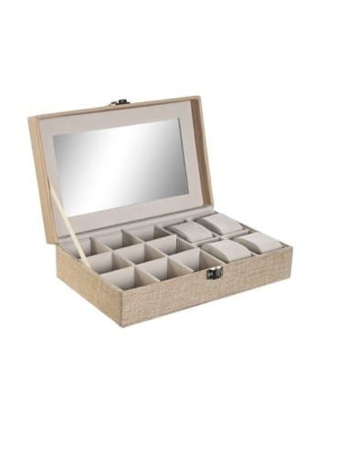 Portagioie jo206466 poliestere con specchio 25x16x7,5cm