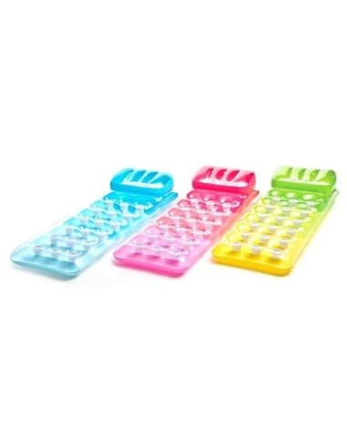 Materassino gonfiabile intex 18 buchi, cuscino integrato, colorato, mare, piscina, divertimento estivo