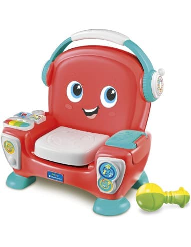 Baby clementoni poltroncina che canta suona e balla, giocattolo educativo per bimbi dai 12 ai 36 mesi