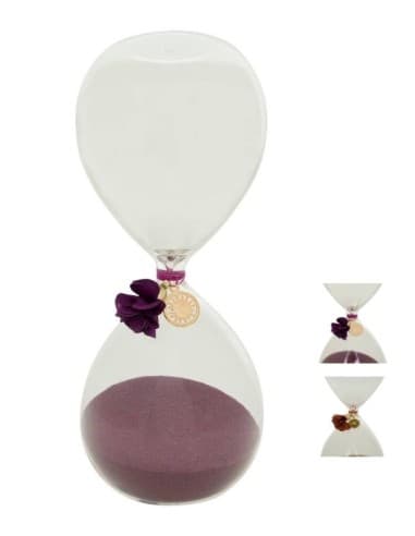Clessidra in vetro 20 cm - decorazione per la casa - modello assortito