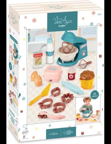 Set pasticceria giocattolo 19 pezzi, accessori cucina e dolci per bambini
